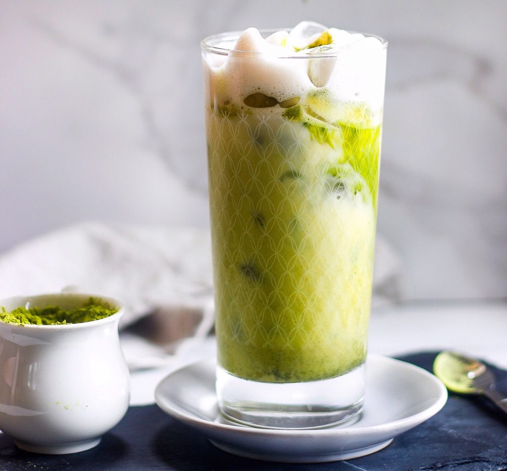 Cold Foam Iced Matcha Latte – Fig & Olive Platter