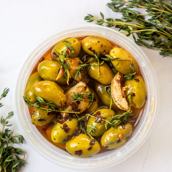 Warm Marinated Olives