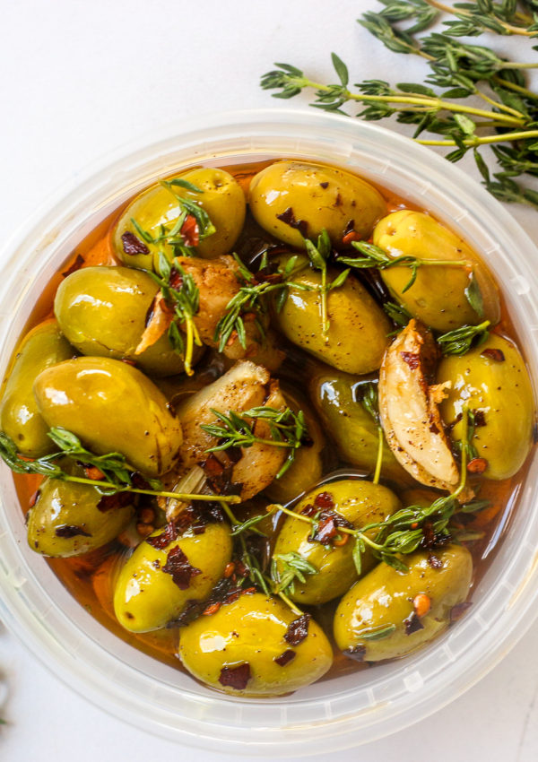 Warm Marinated Olives