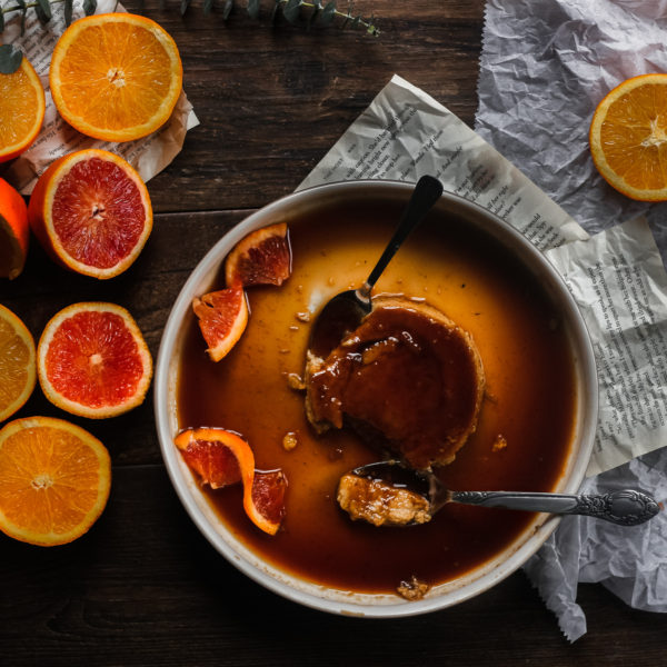 Vegan Orange Creme Caramel