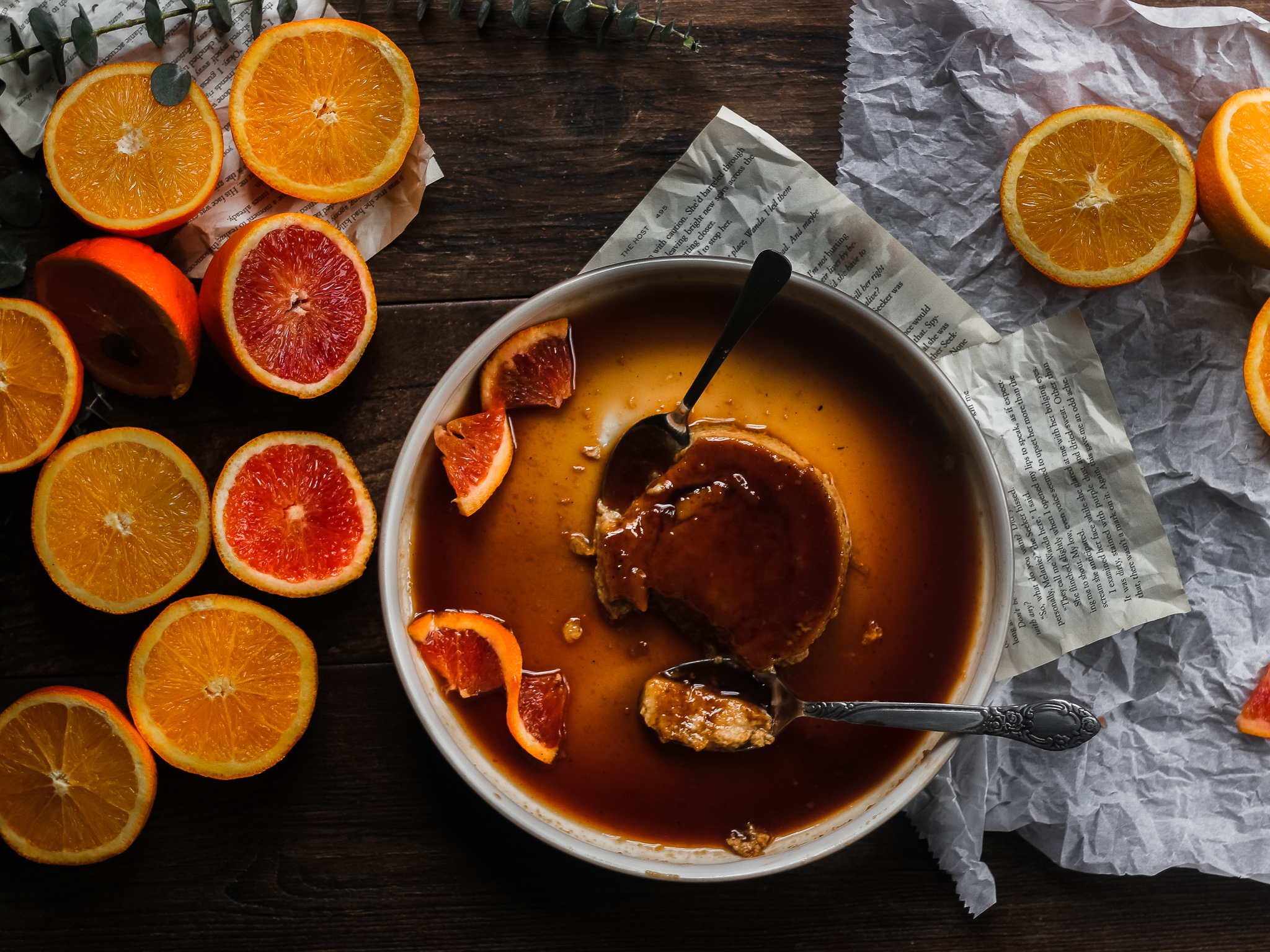 Vegan Orange Creme Caramel Fig & Olive Platter