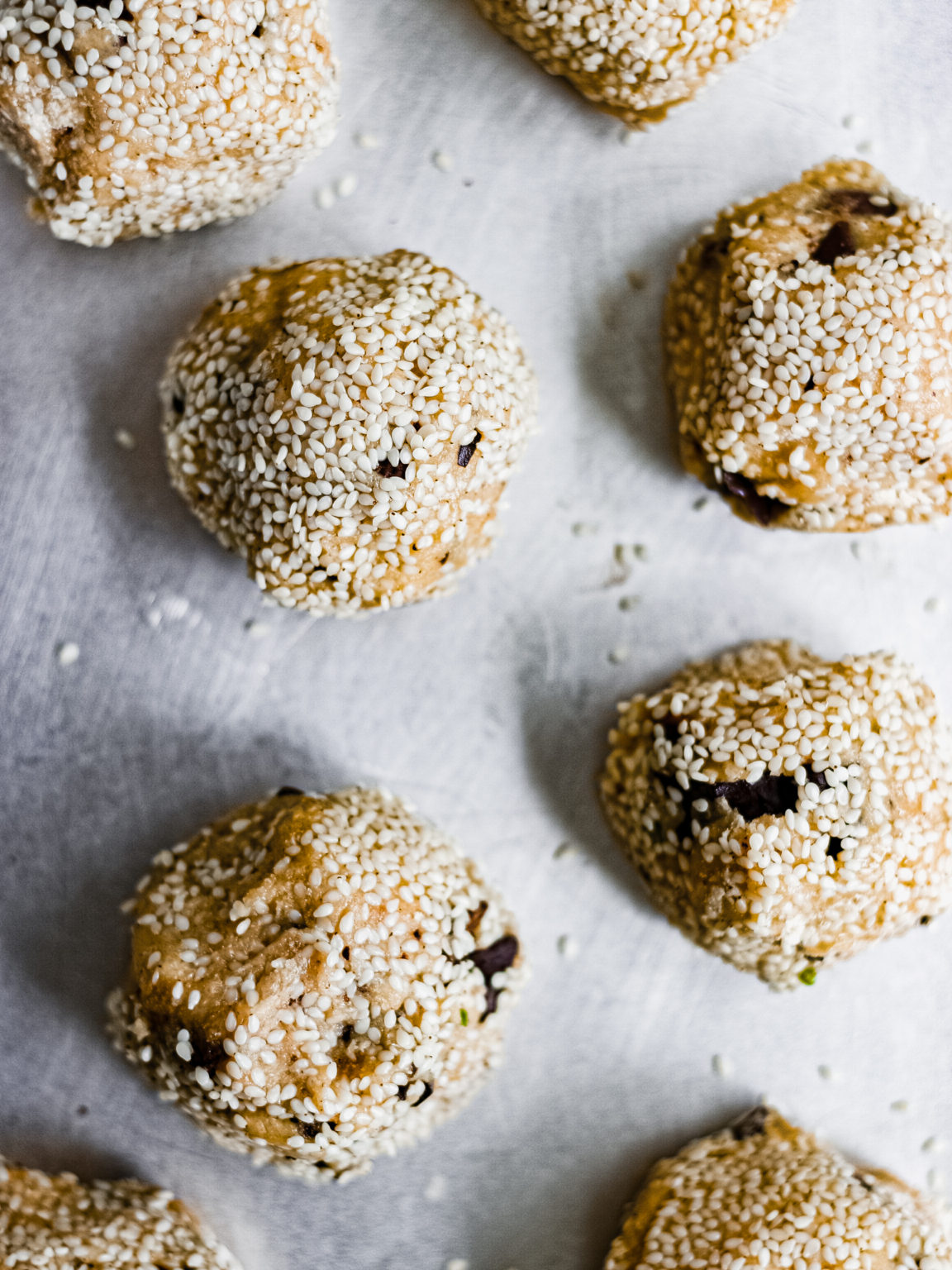 Halva حلوى شامية Sesame Brown Butter Chocolate Chunk Cookies Fig