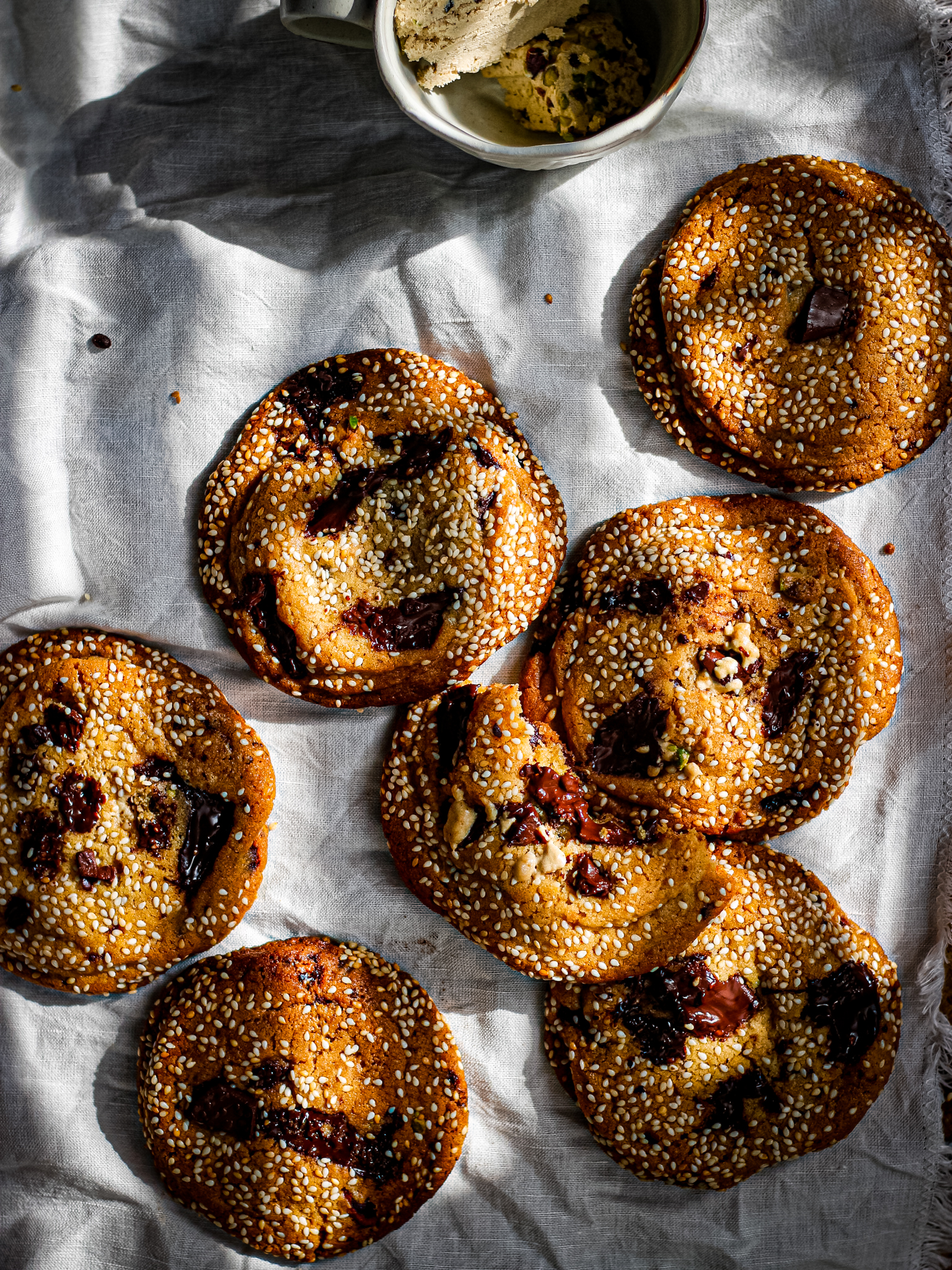 Halva حلوى شامية Sesame Brown Butter Chocolate Chunk Cookies – Fig