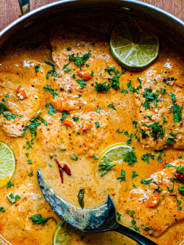 30 minute Coconut Thai Salmon Curry – Fig & Olive Platter