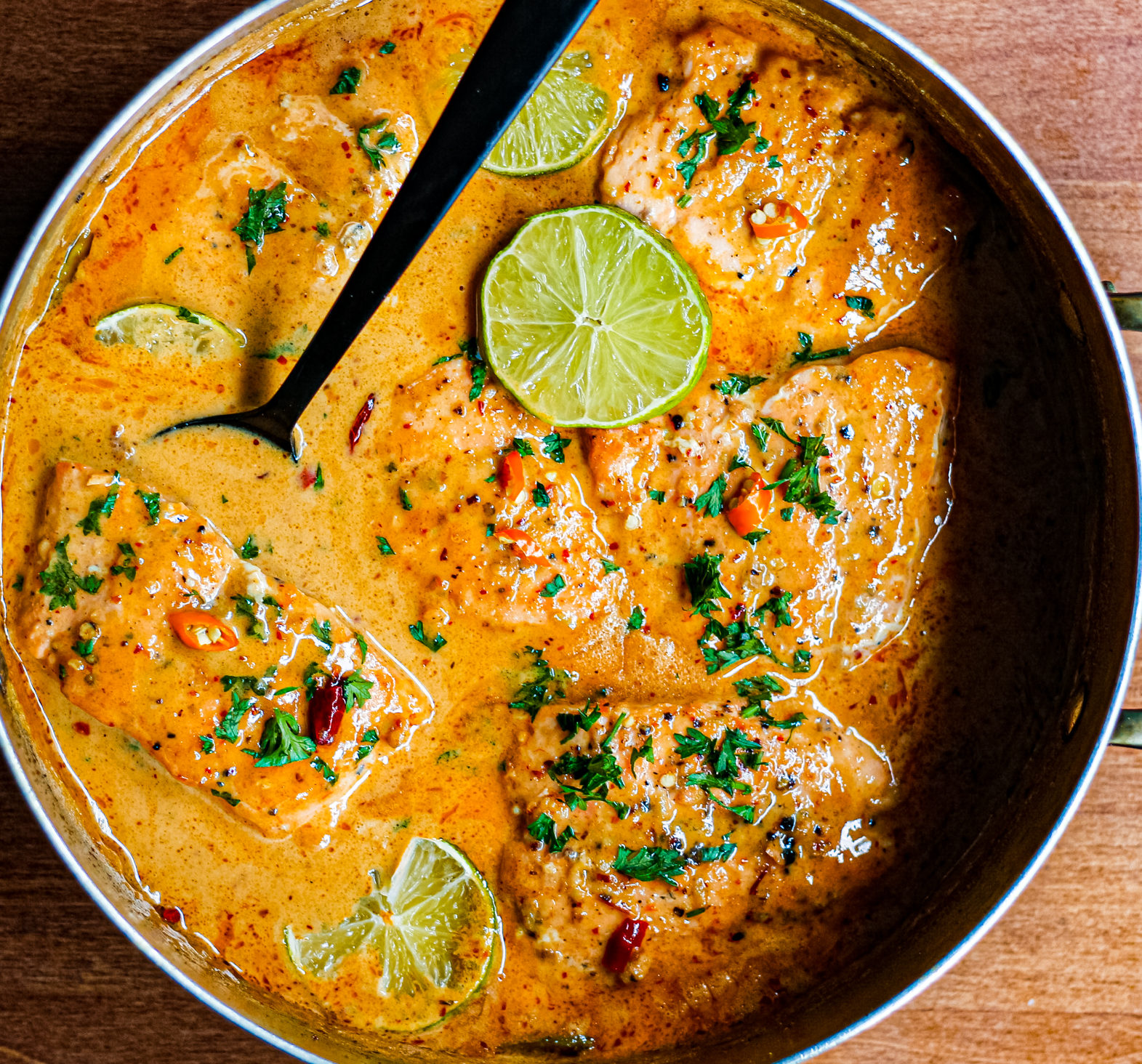 30 minute Coconut Thai Salmon Curry