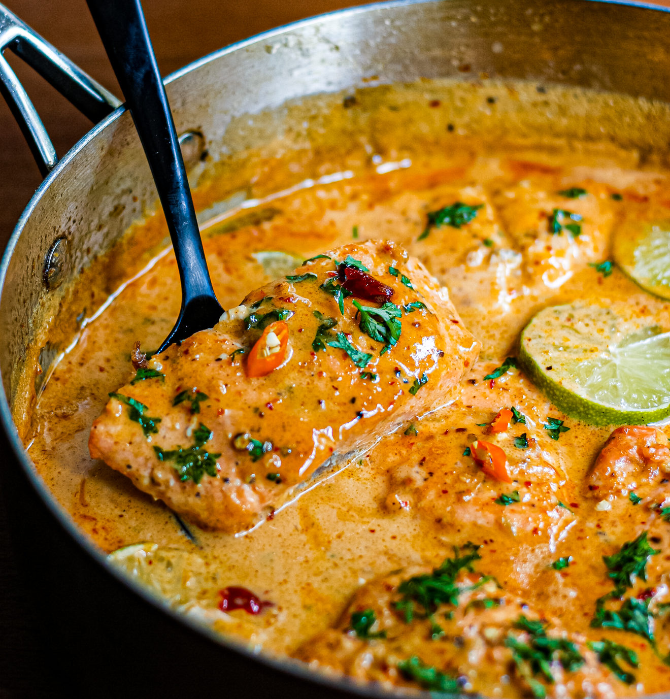 30 minute Coconut Thai Salmon Curry – Fig &amp; Olive Platter