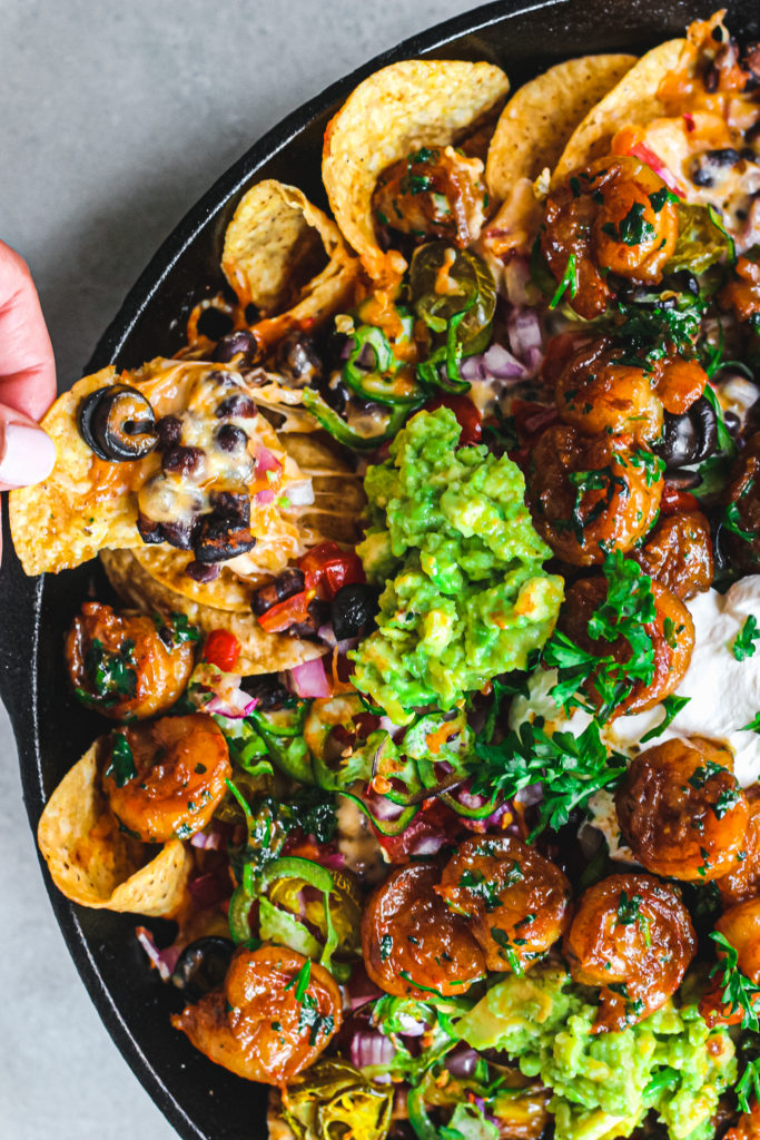 How To Make Loaded Shrimp Nachos Fig & Olive Platter