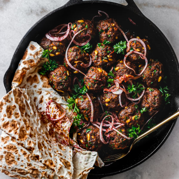 Middle Eastern Style Meatballs Fig & Olive Platter