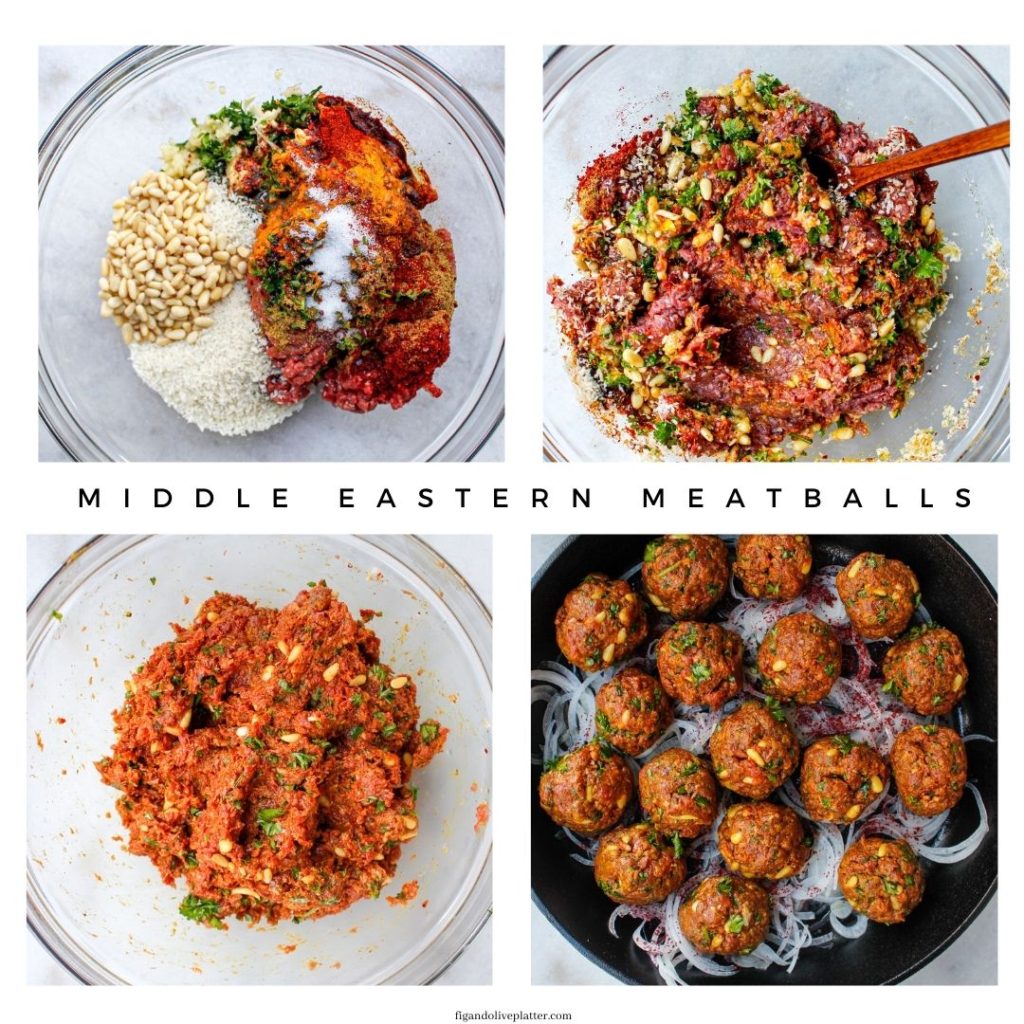 Middle Eastern Style Meatballs Fig & Olive Platter