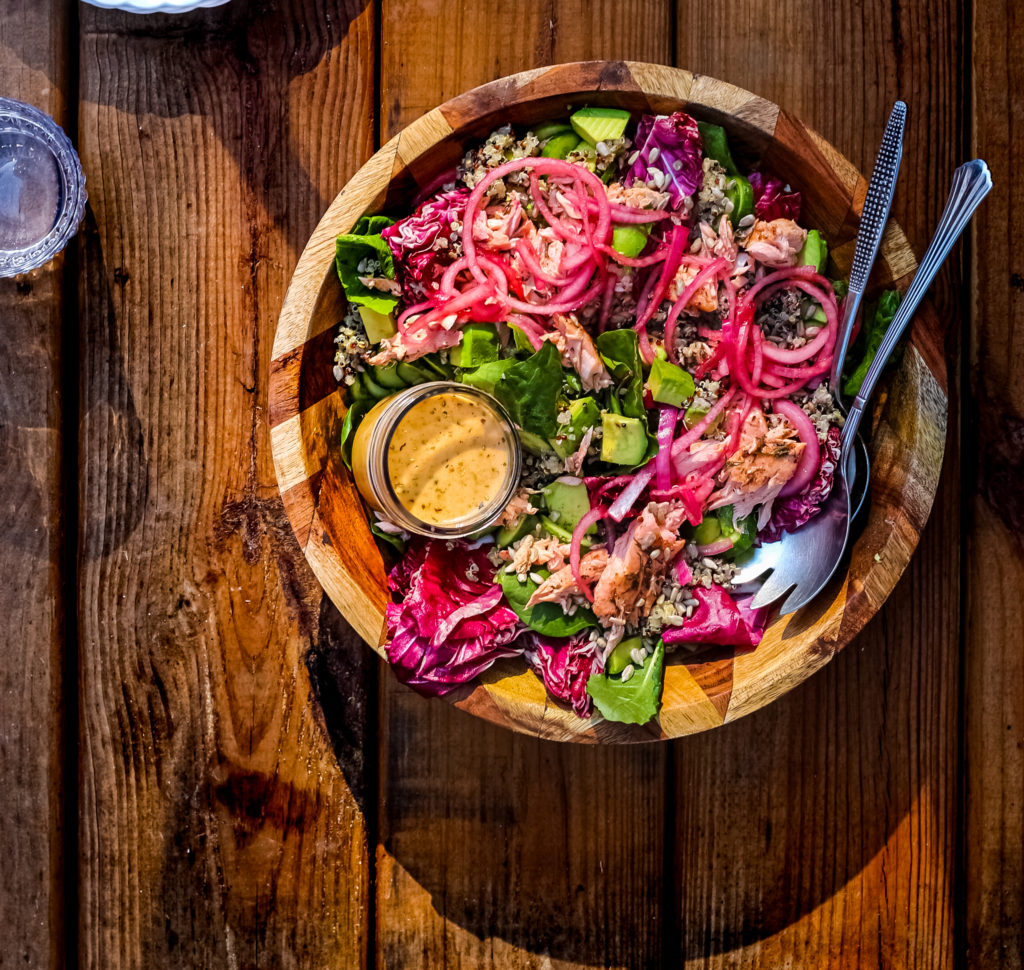 Salmon Quinoa Salad – Fig & Olive Platter