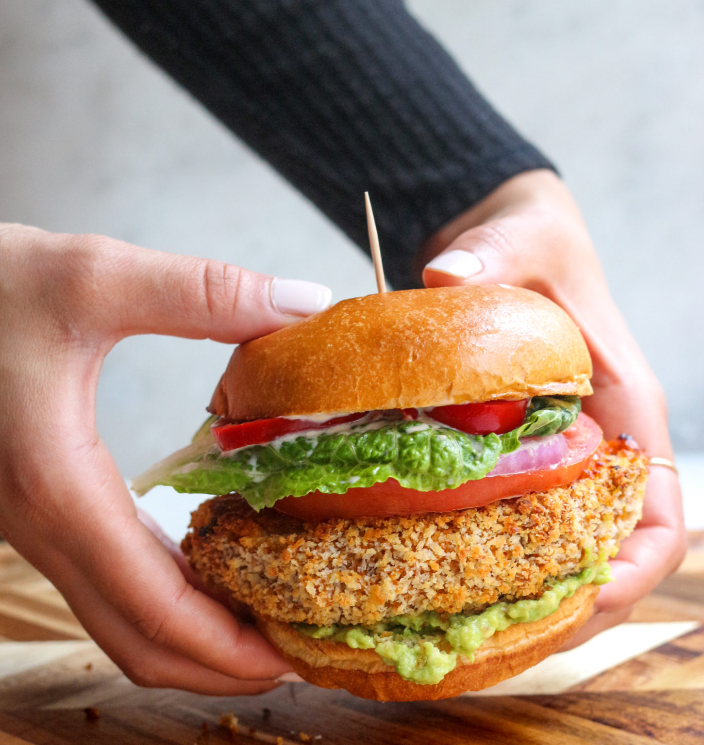 Crispy Cauliflower Steak Burger Fig & Olive Platter