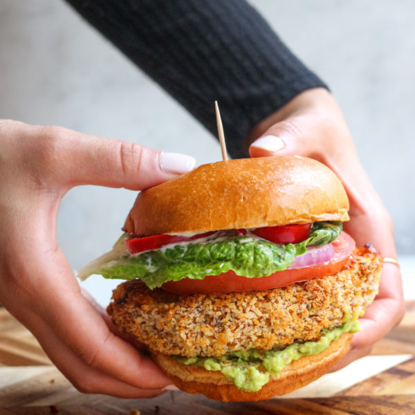 Crispy Cauliflower burger