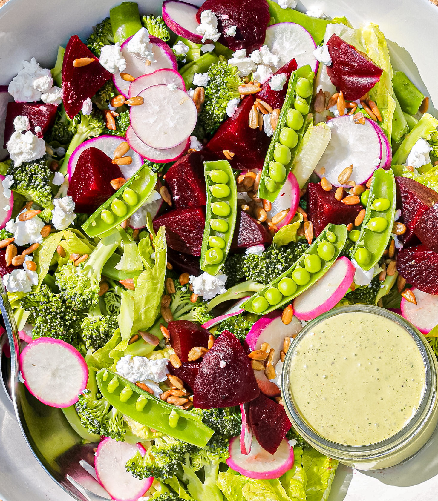 Spring Salad with Sugar Snap Peas and Beets