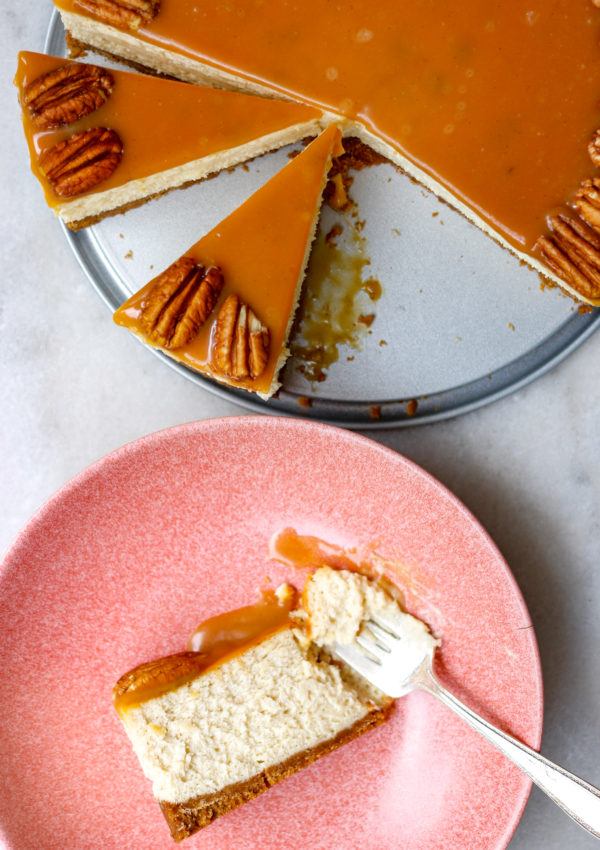 Salted Caramel Date Cheesecake