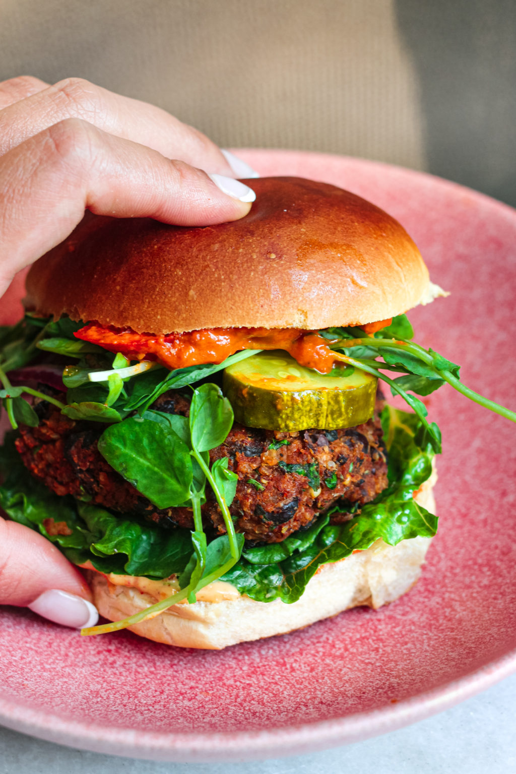 How to Make Quinoa & Black Bean Burger – Fig & Olive Platter