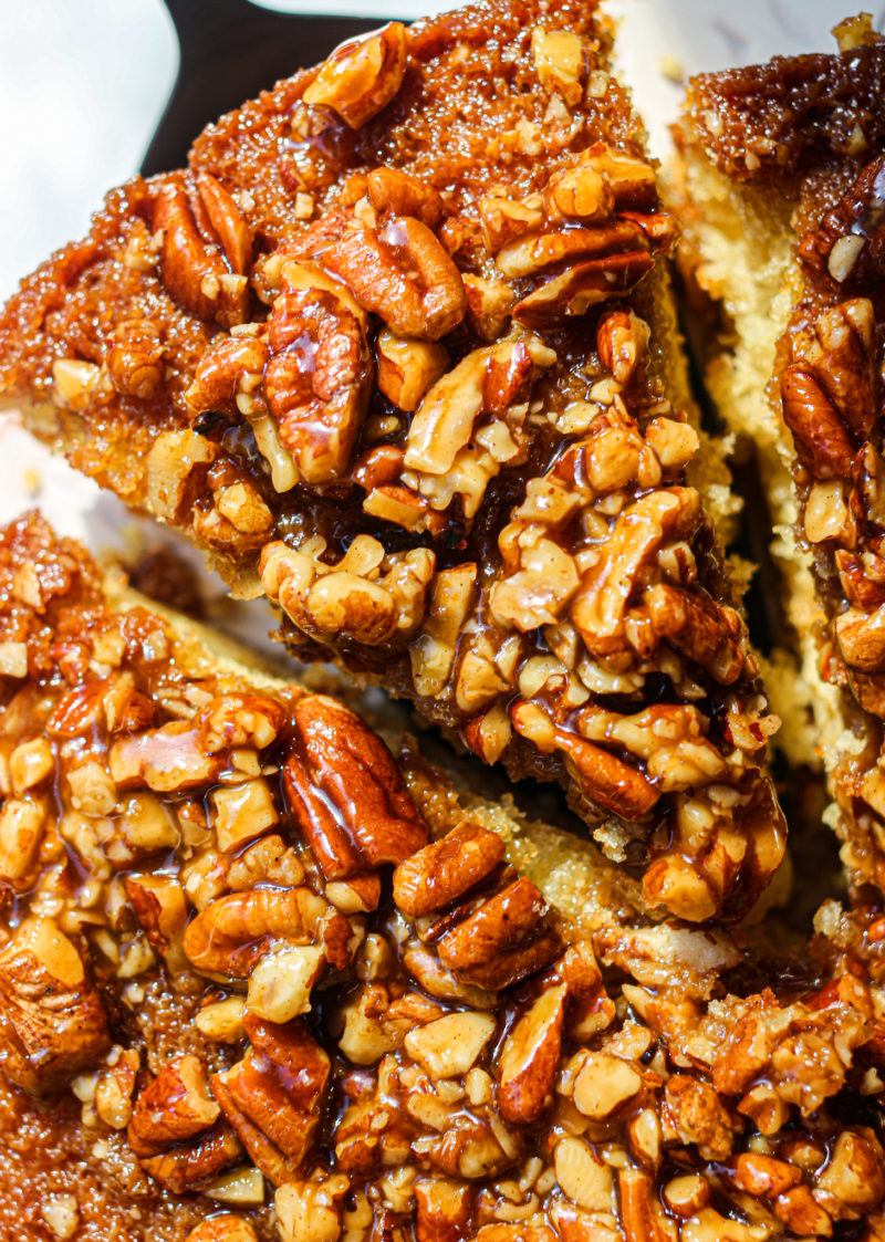 Pecan Upside-Down Cake – Fig & Olive Platter