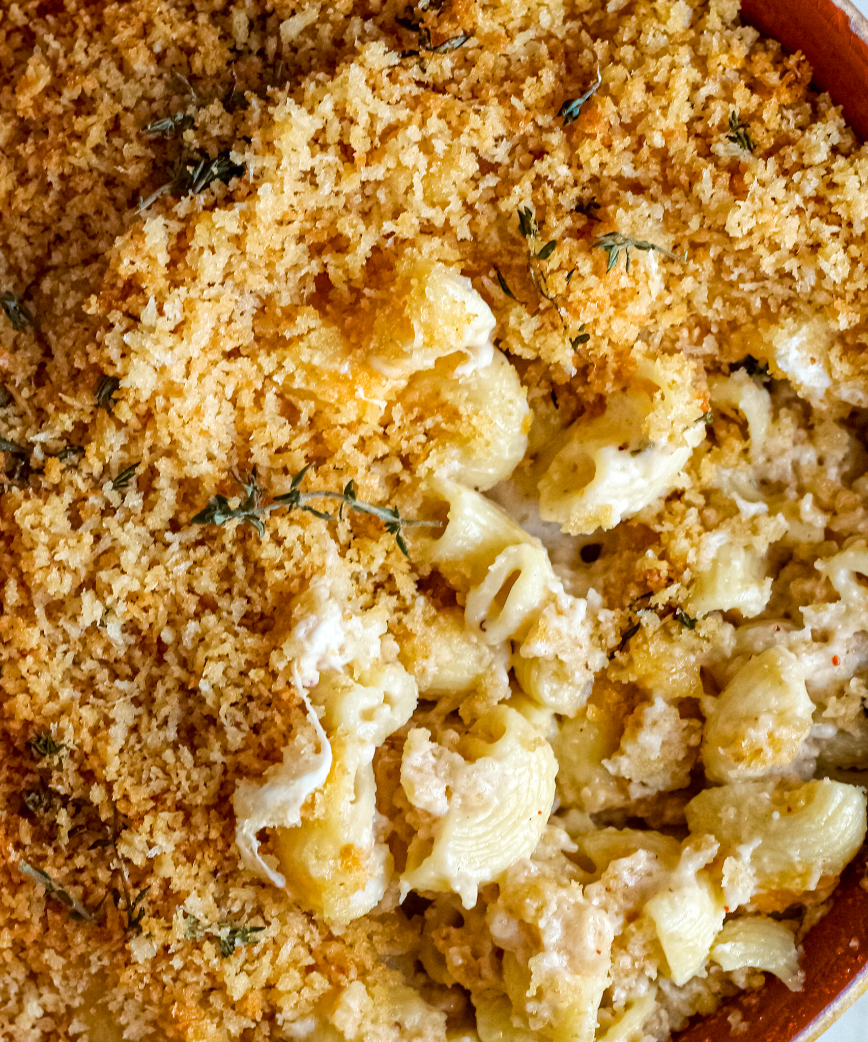 how to make buttered bread crumbs for mac and cheese