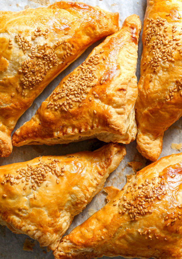 Middle Eastern Lamb Puff Pastry Triangles