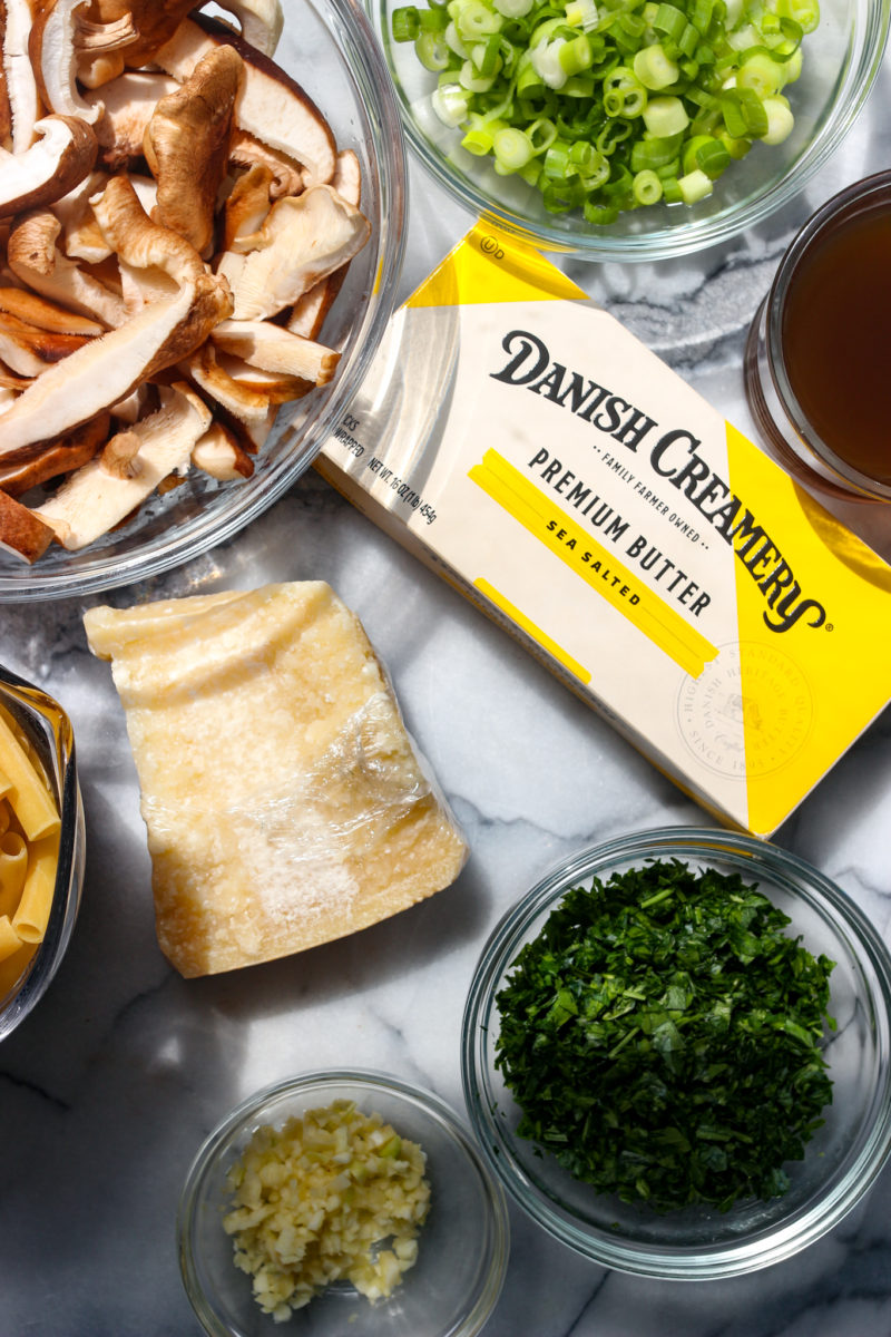 Creamy Mushroom Pasta – Fig & Olive Platter