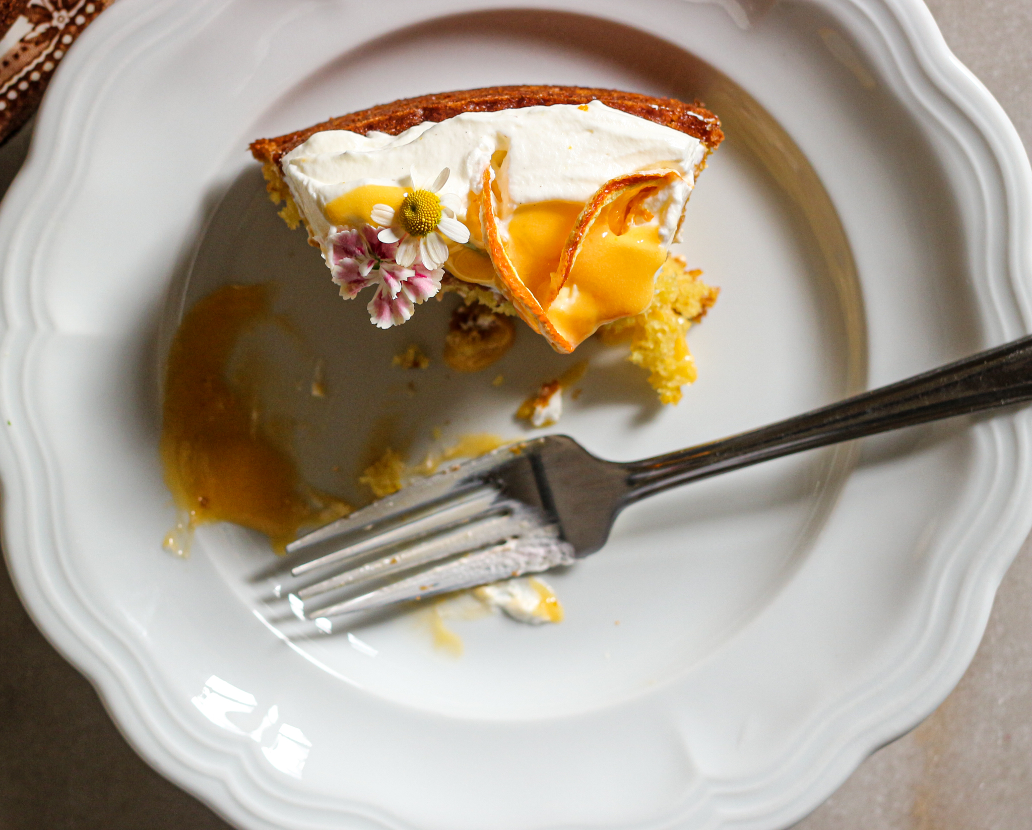 Citrus Olive Oil Cake Topped with a Citrus Cream – Fig & Olive Platter